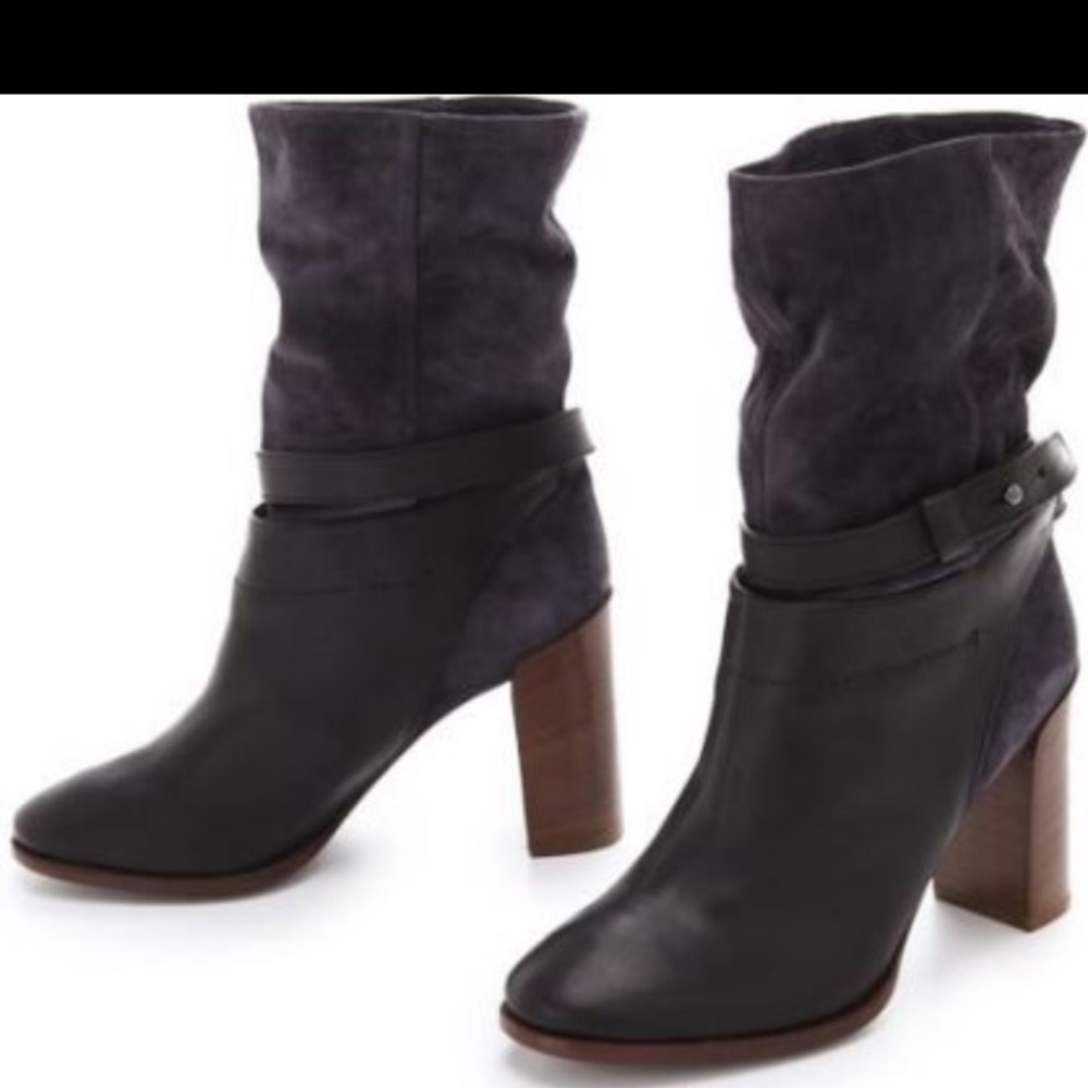 VINCE Gwen Suede Short Ankle Boot